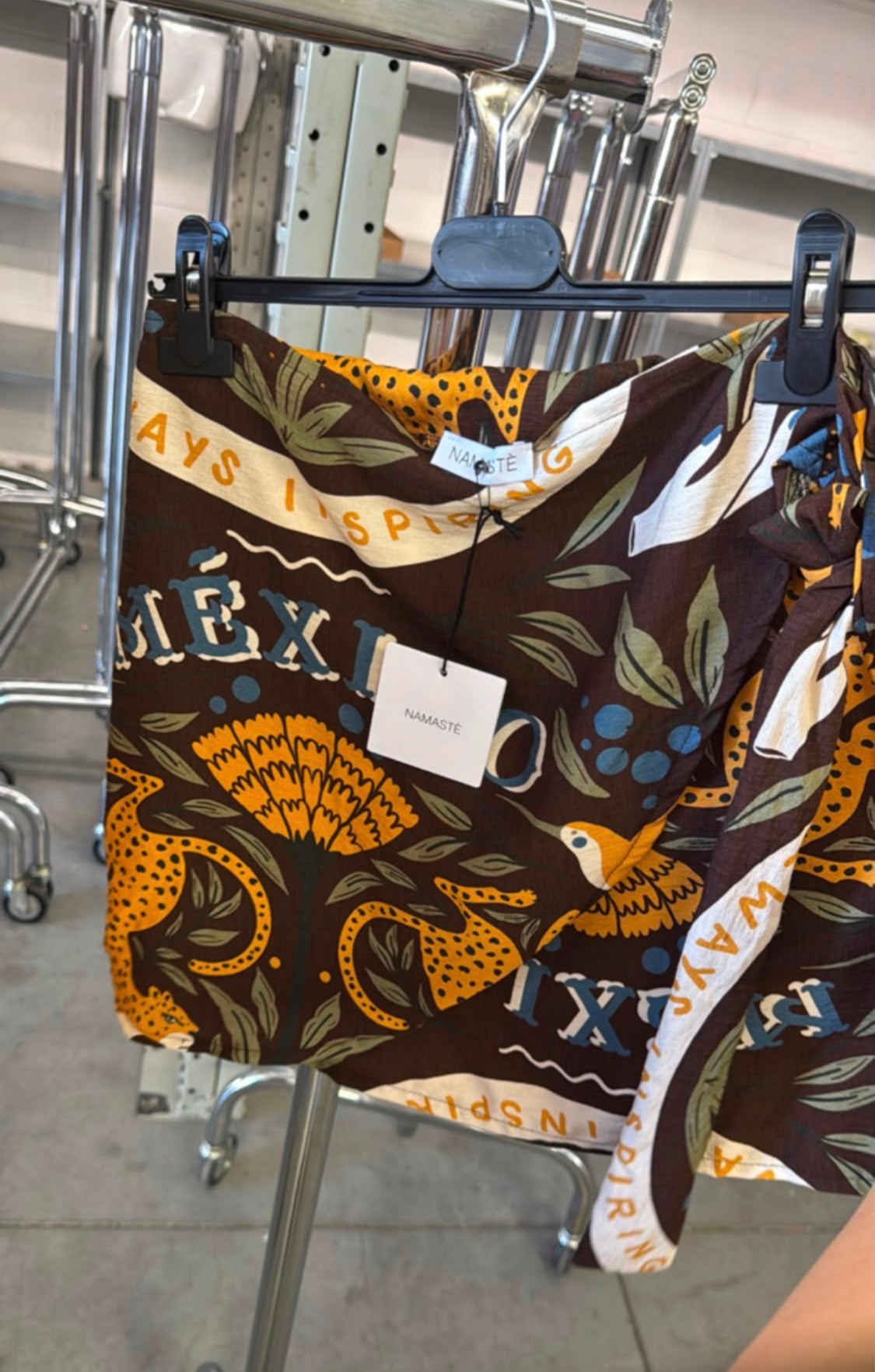 Pareo Namaste Mexico – Mini Gonna Tropicale Marrone