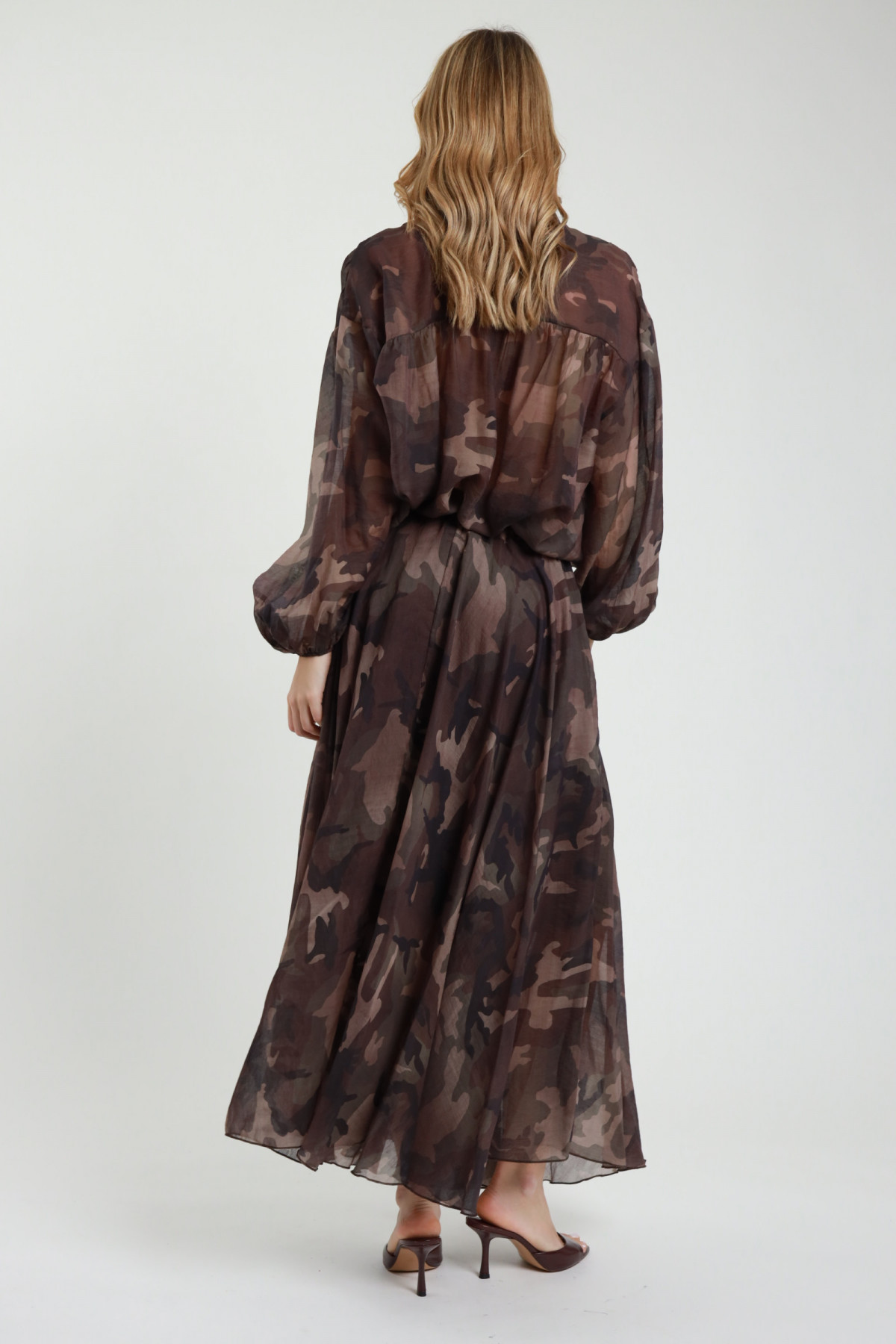 Gonna Lunga Mimetica in Chiffon – Susy Mix