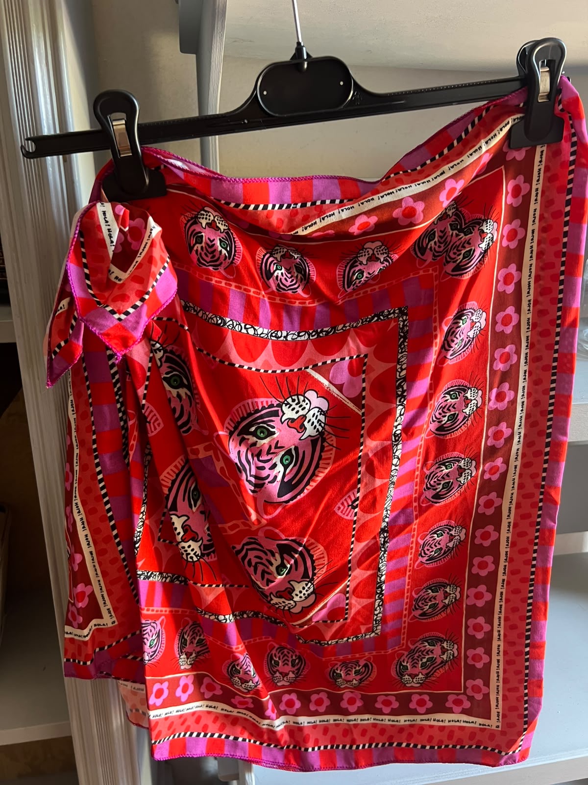 Pareo Mini Namaste – Tigri e Fiori Rosso
