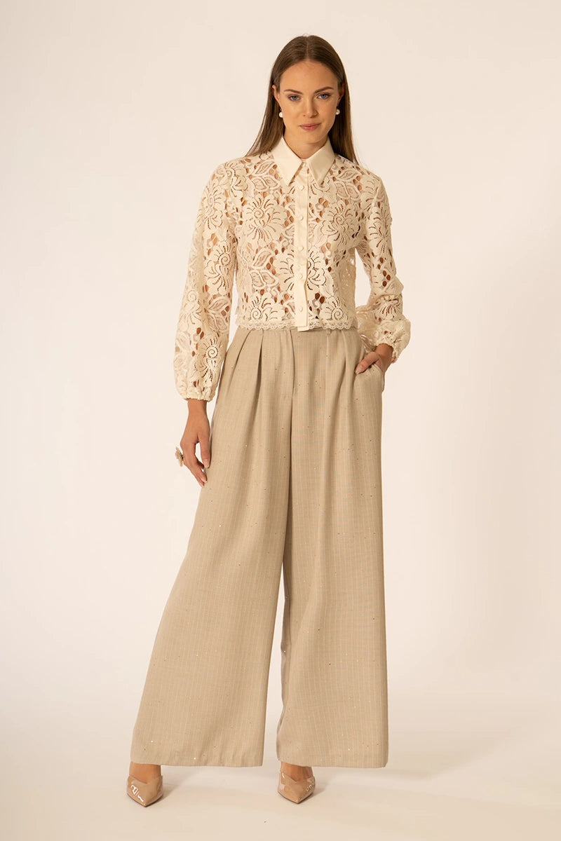 Camicia donna in pizzo NO-NA’