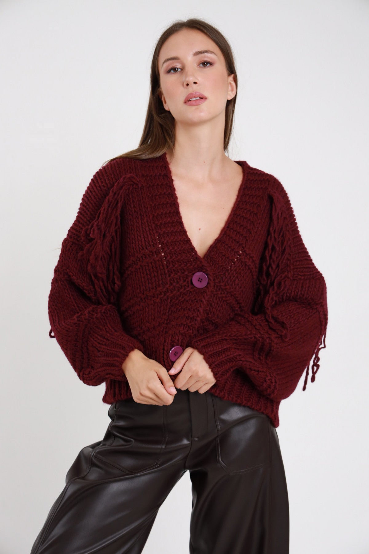 Cardigan Frange