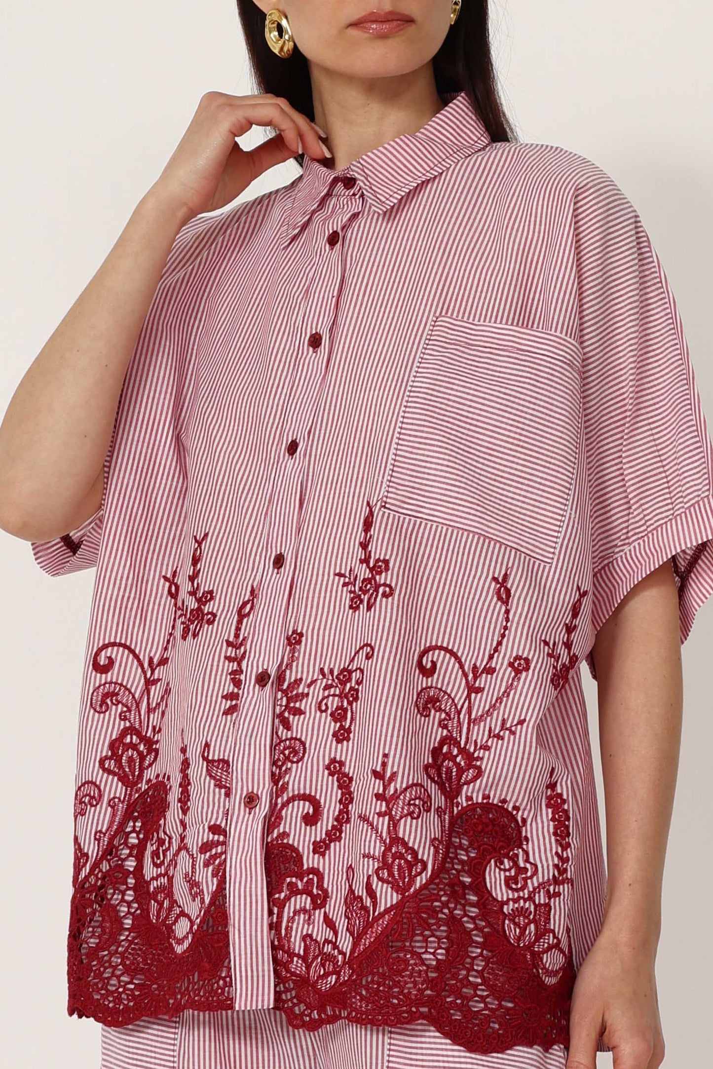 Camicia con Ricami