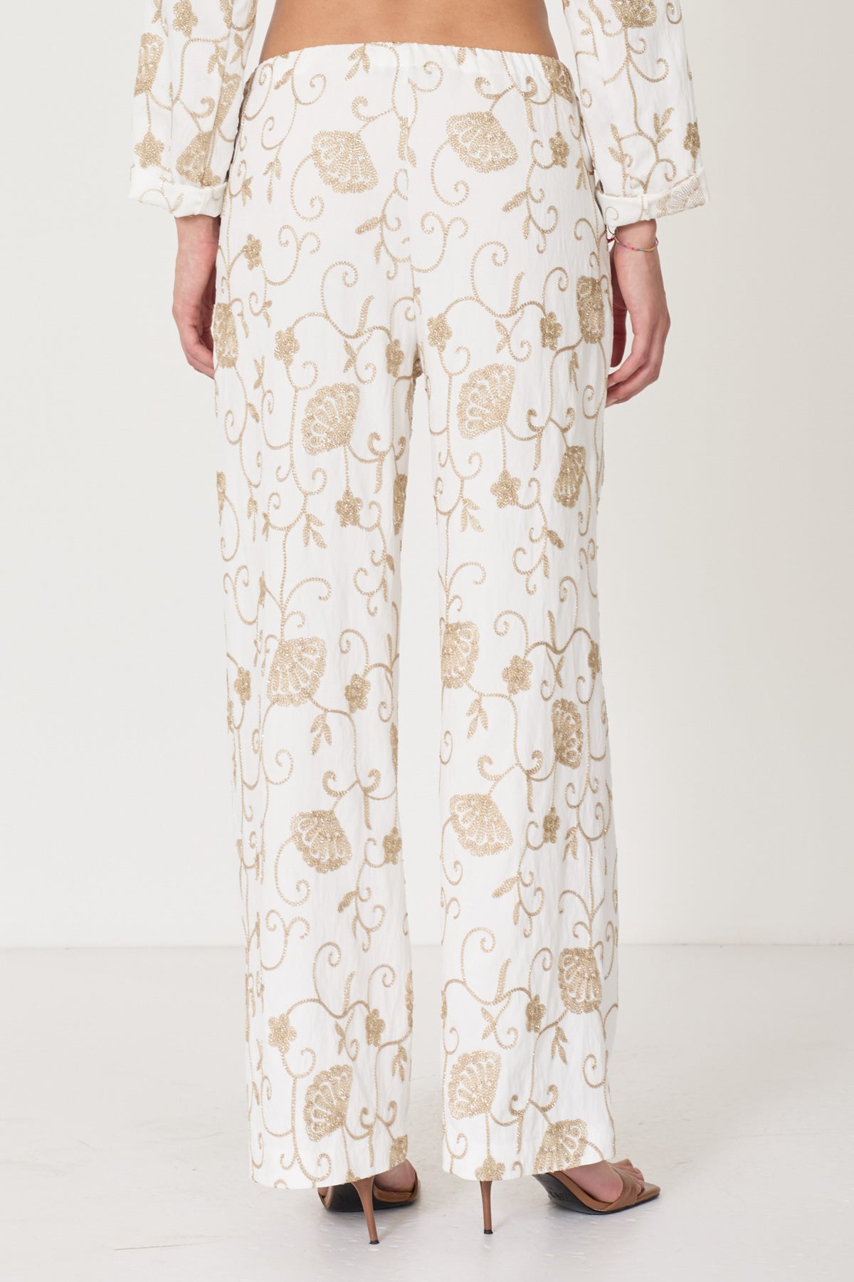 Pantalone con Ricami