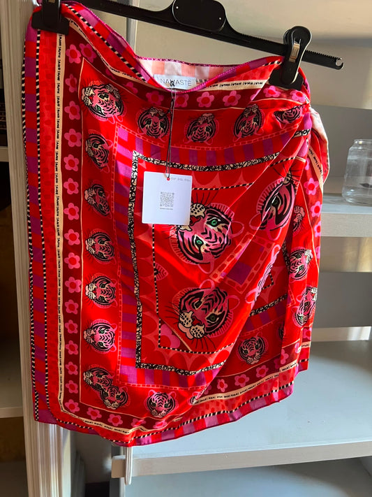 Pareo Mini Namaste – Tigri e Fiori Rosso