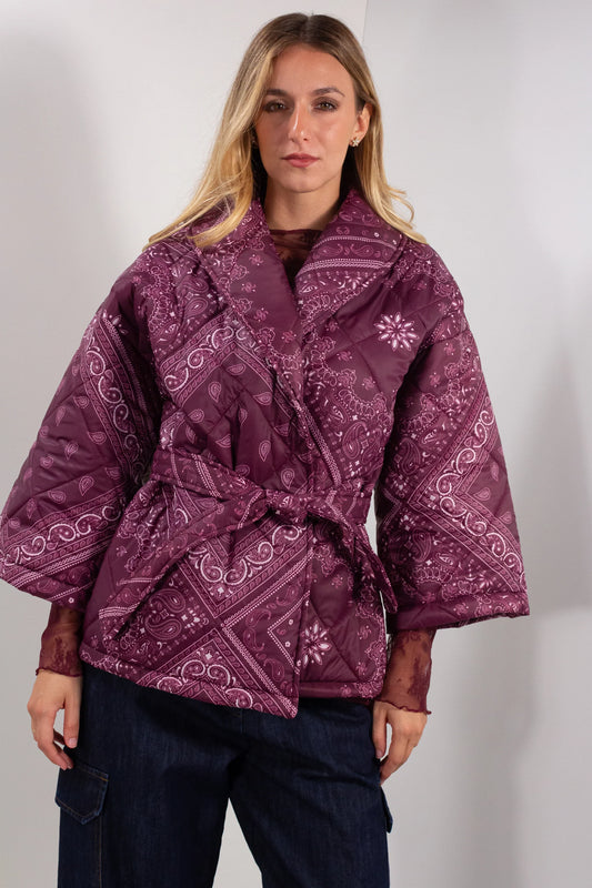 Giacca Kimono Trapuntata Paisley – DUDA