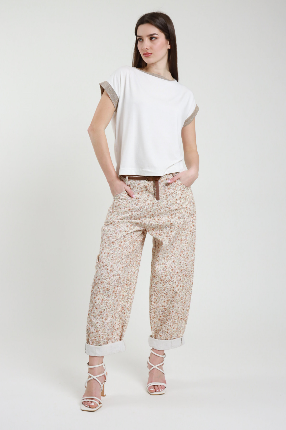 PANTALONE STAMPA FIORI Susy mix