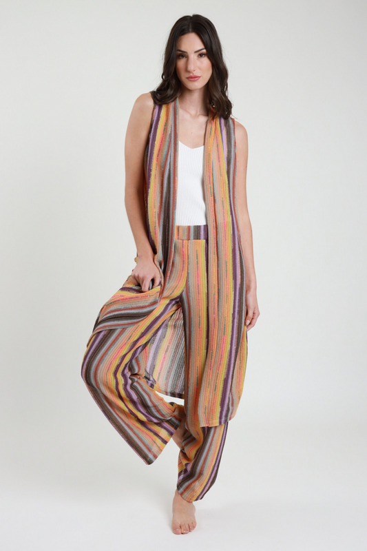 Gilet Lungo Multicolor