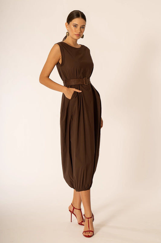 Abito palloncino con cintura NO-NA’