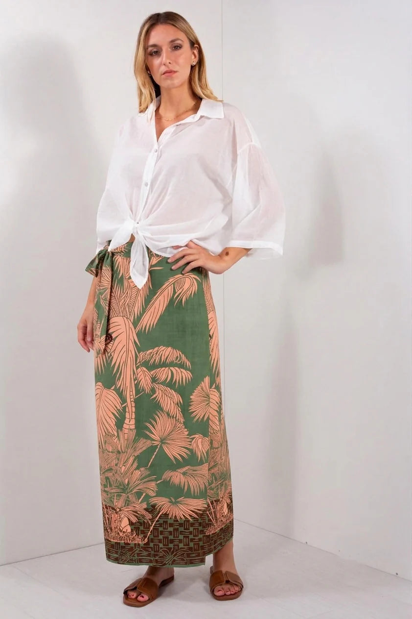 Gonna Lunga Stampa Paisley e Tropicale – DUDA