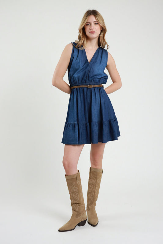 Mini Abito Chambray