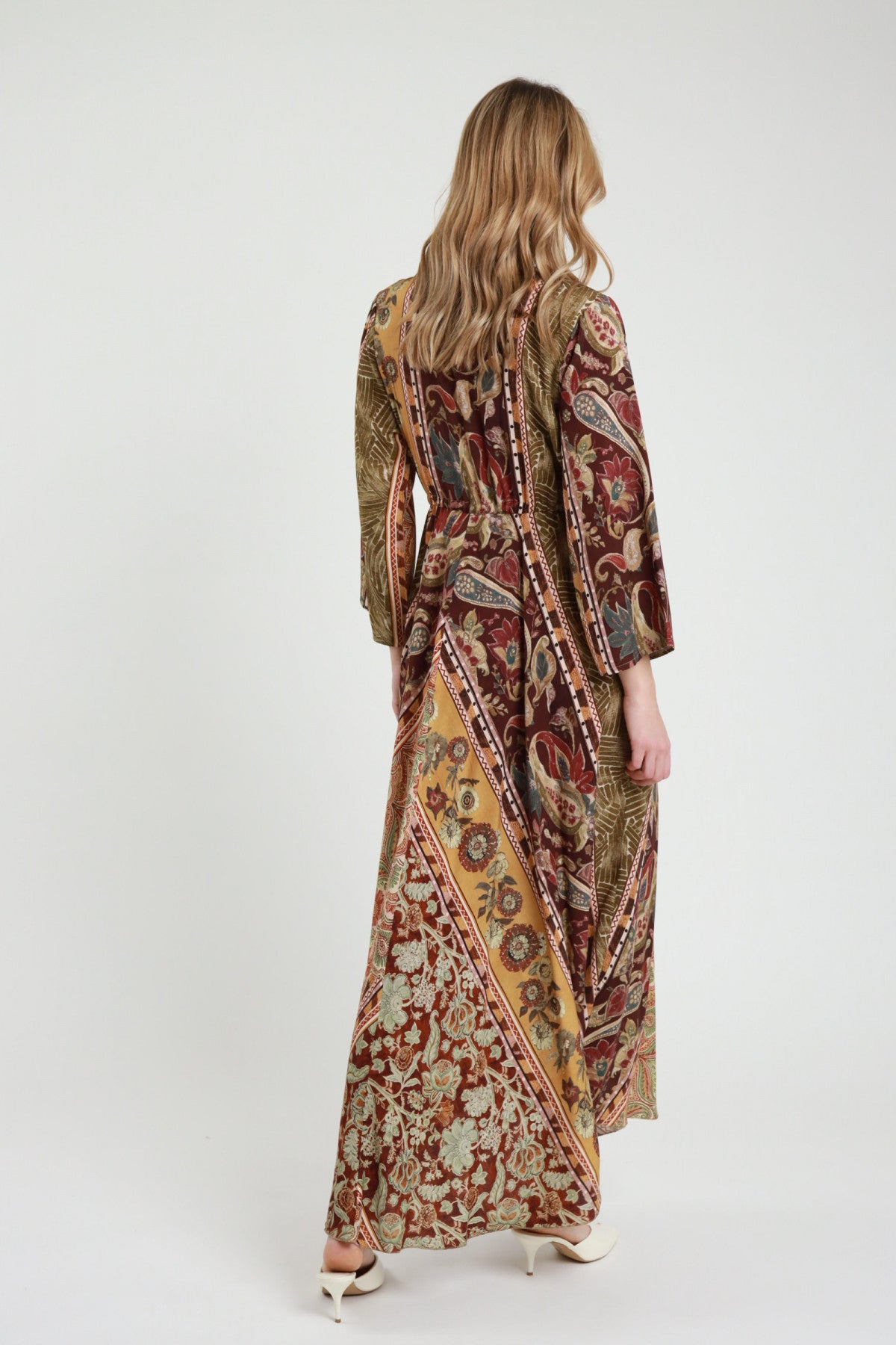 Abito Lungo Fantasia Paisley Donna | Susy Mix