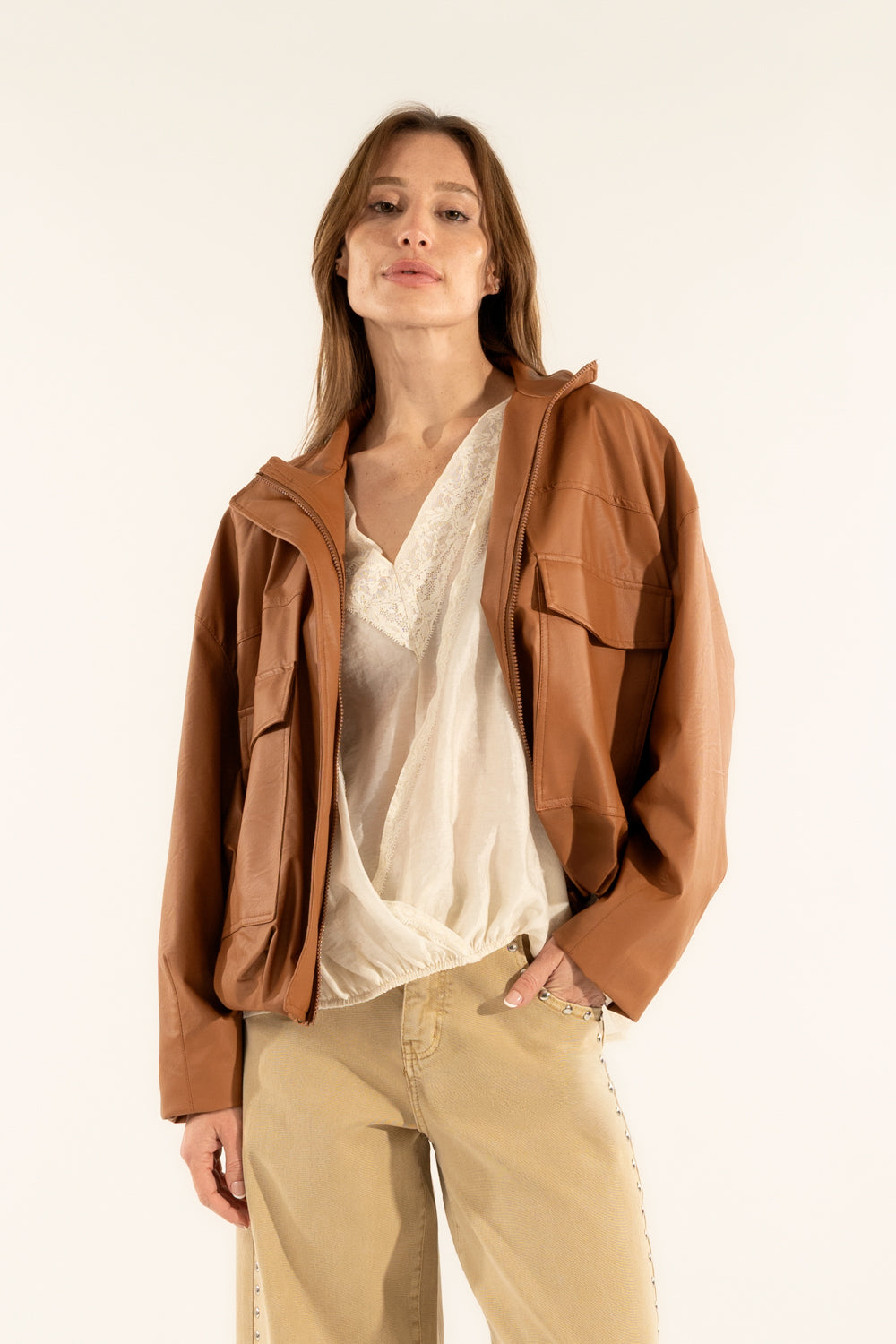 Bomber ecopelle  Kontatto