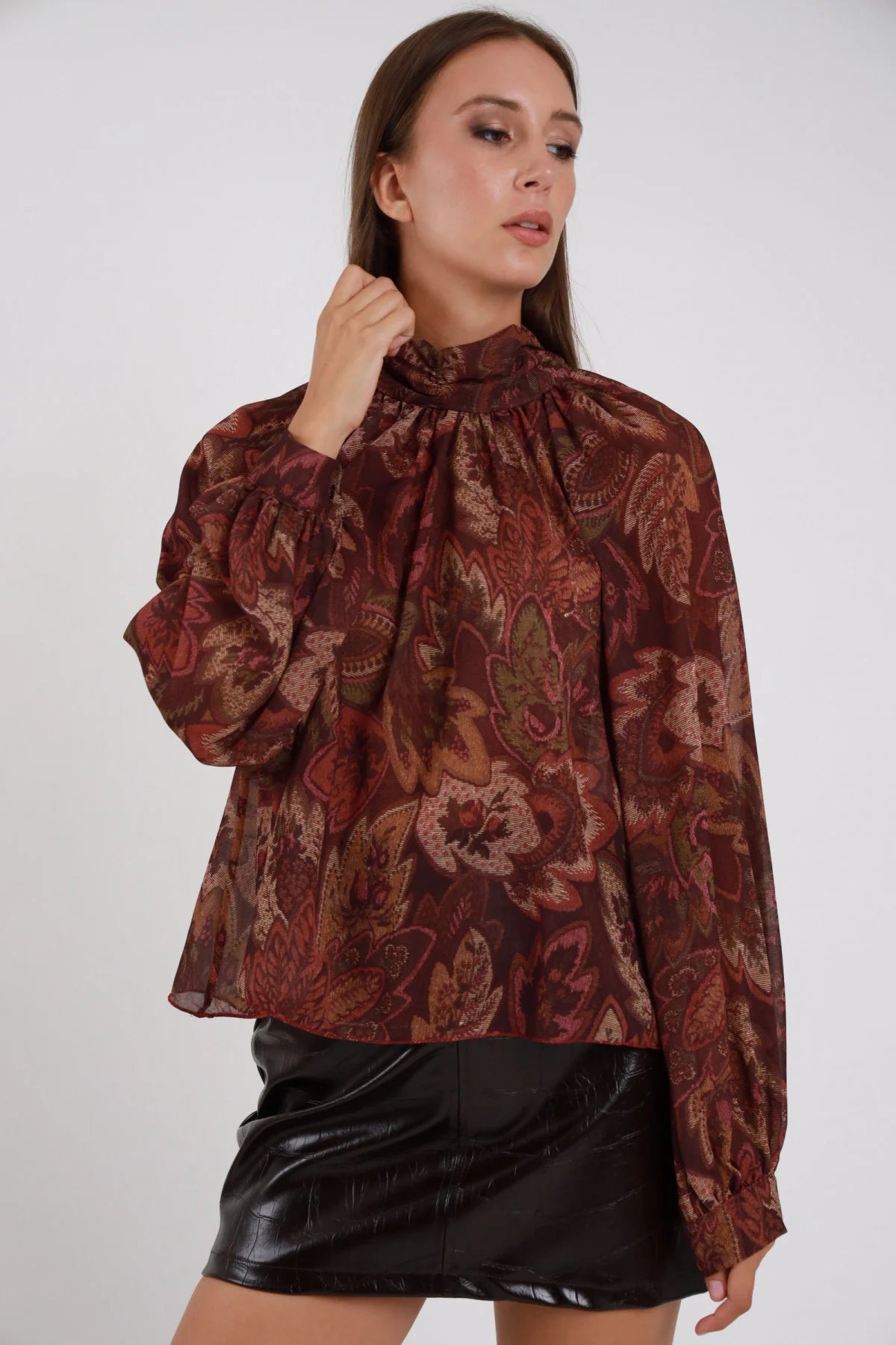 Blusa Lupetto Fantasia