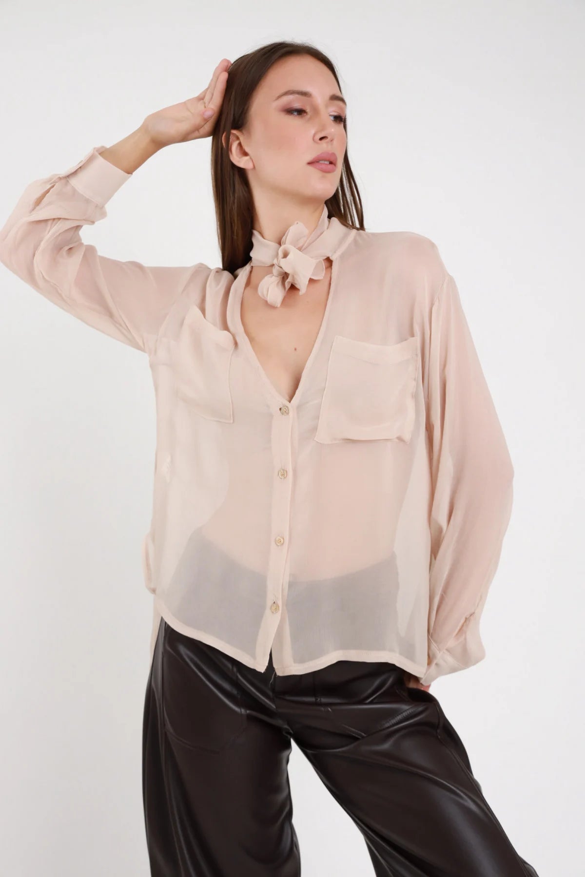 Camicia Georgette di Viscosa