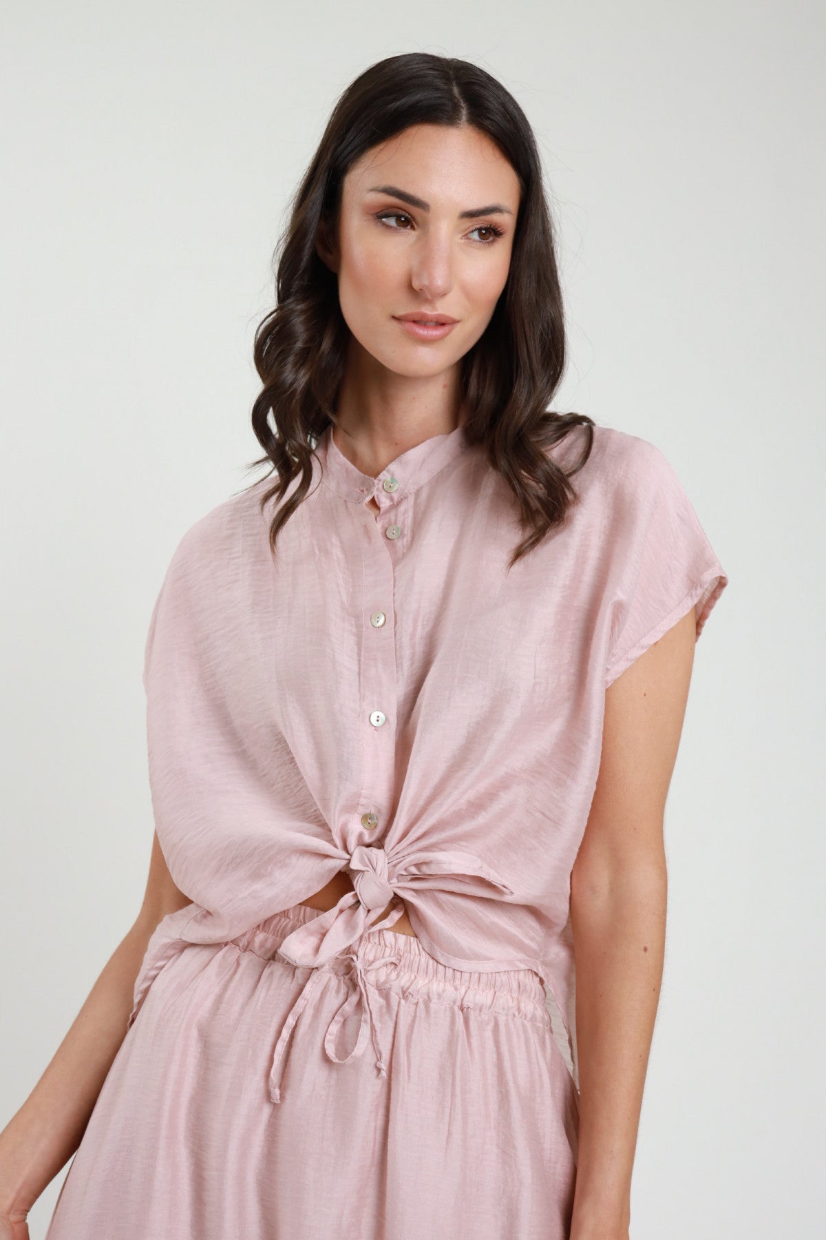 Camicia Coreana in Lino