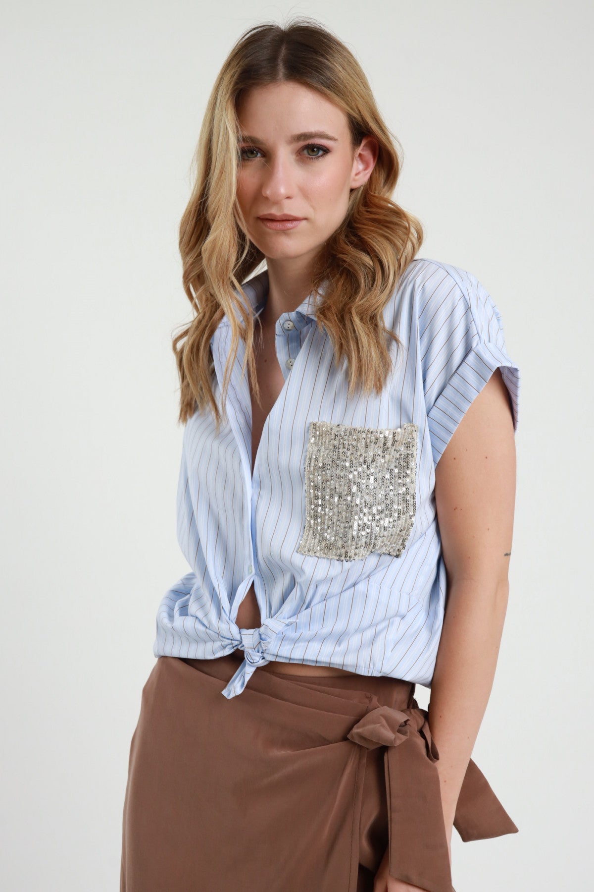 Camicia Tasca Paillettes – Susy Mix