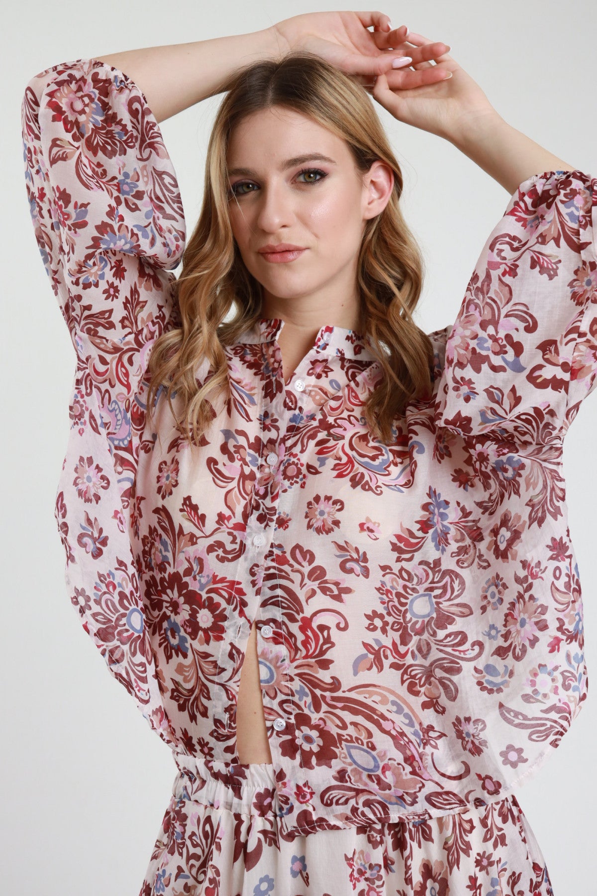 Camicia Over in Fantasia Paisley – Susy Mix