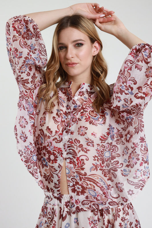 Camicia Over in Fantasia Paisley – Susy Mix