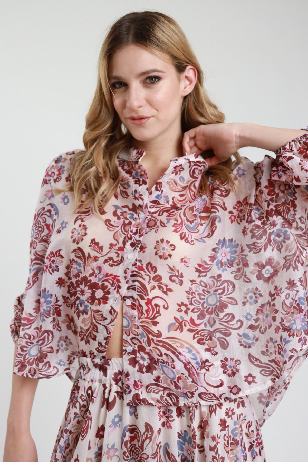 Camicia Over in Fantasia Paisley – Susy Mix