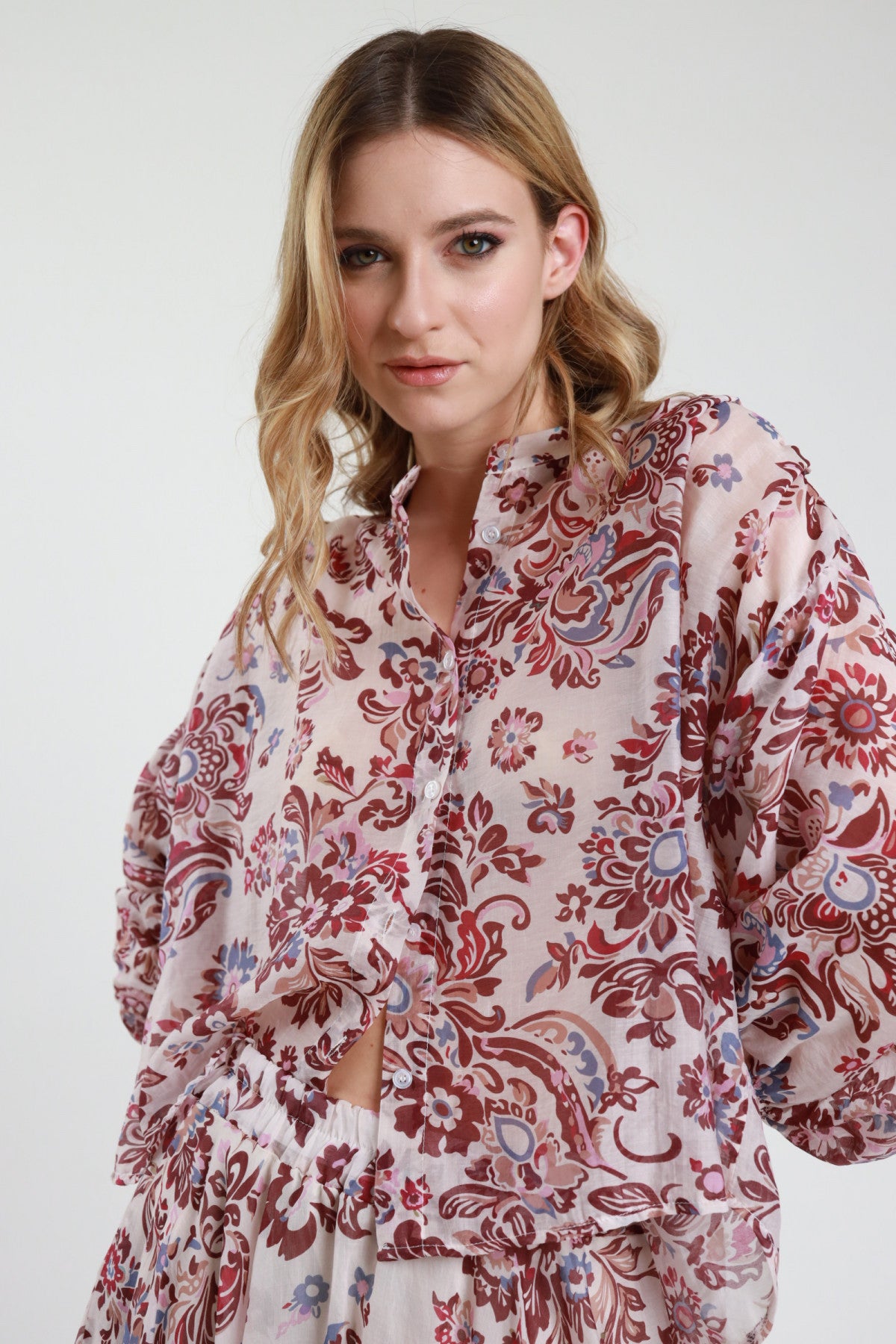 Camicia Over in Fantasia Paisley – Susy Mix