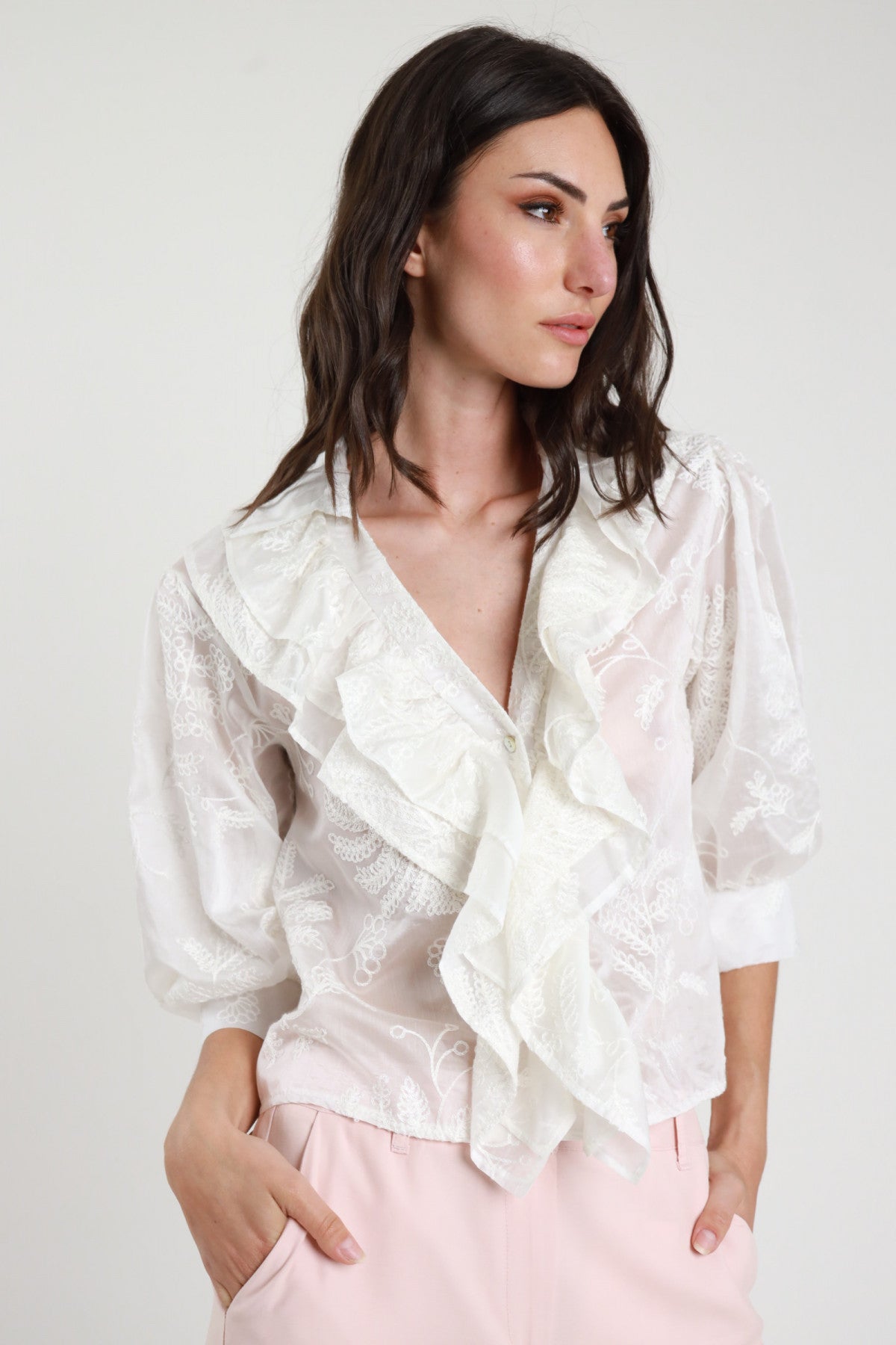Camicia Ricamata con Rogues