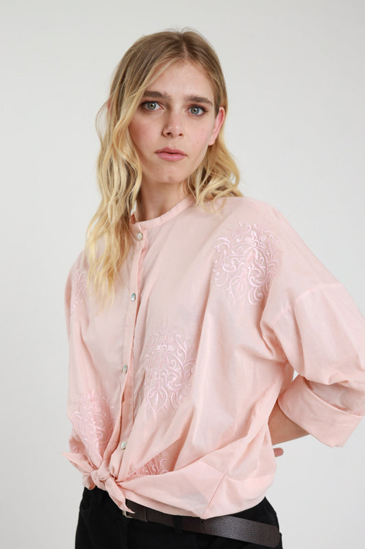 Camicia Coreana Ricami