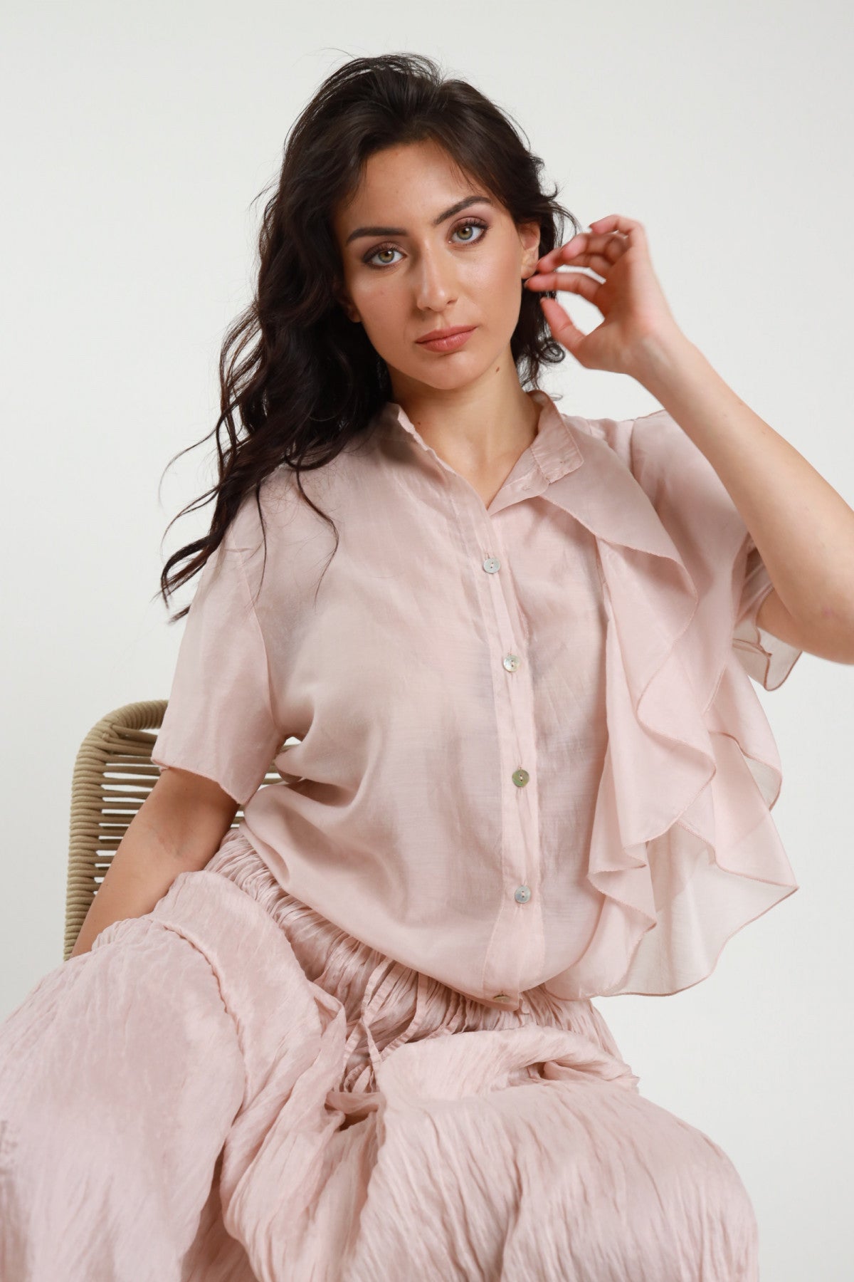 Camicia Mezze Maniche con Rouges