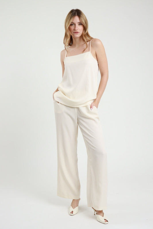 Completo Top + Pantalone Donna con Maniche Volant | Susy Mix