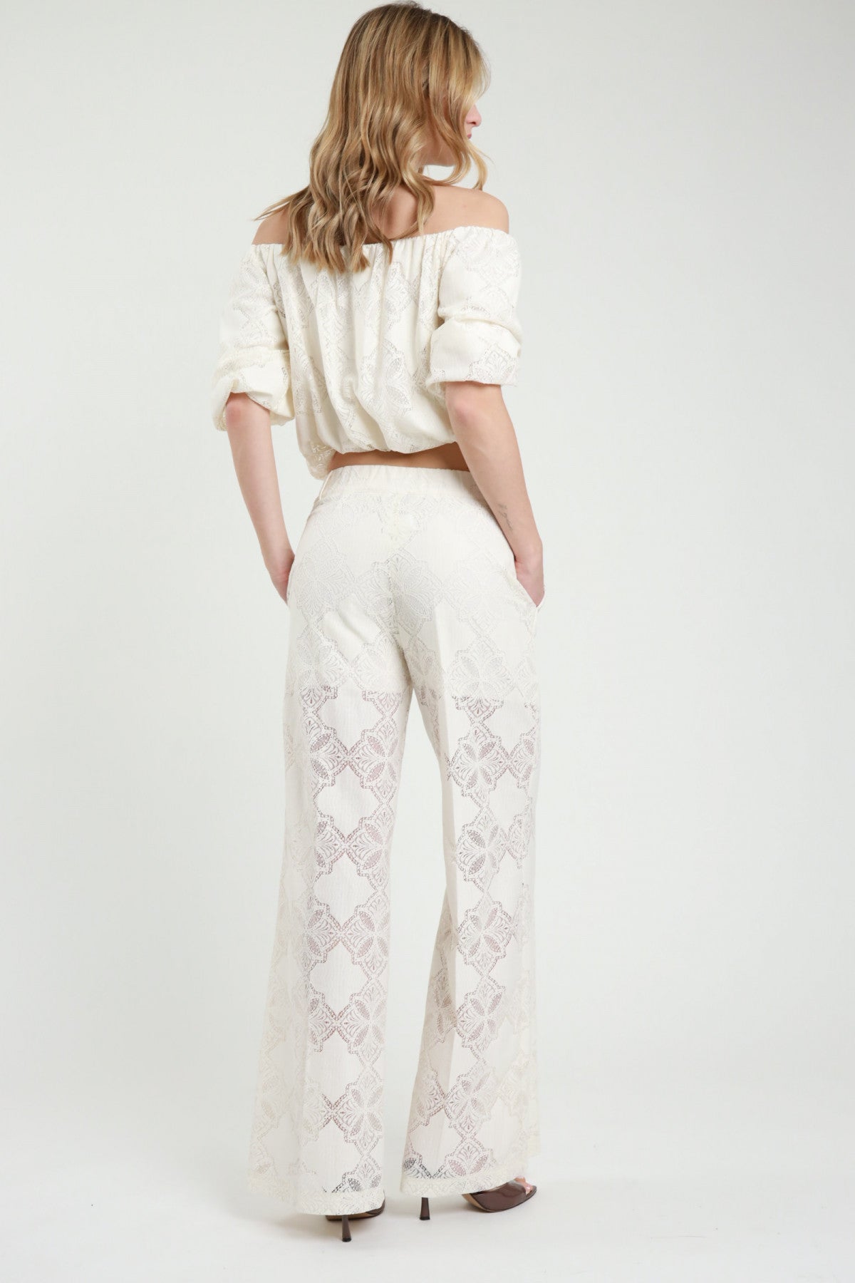Completo Pizzo Ricamato