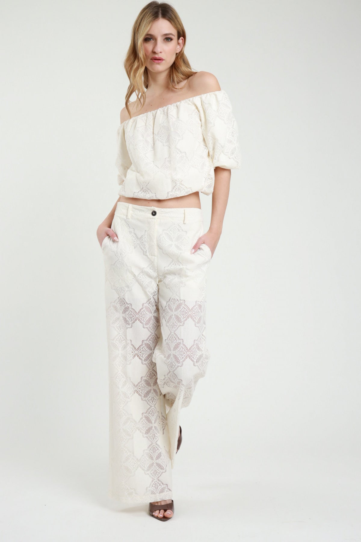 Completo Pizzo Ricamato