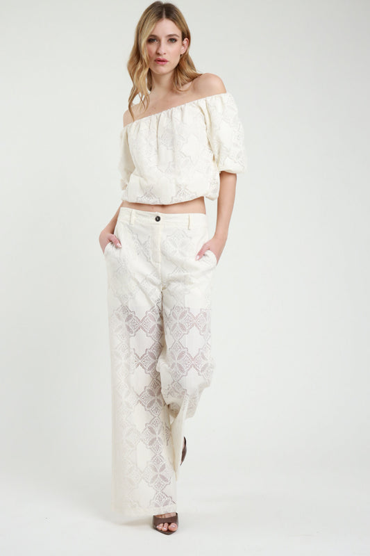 Completo Pizzo Ricamato