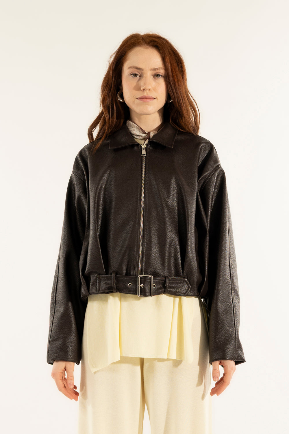 Bomber ecopelle fibbia  Kontatto