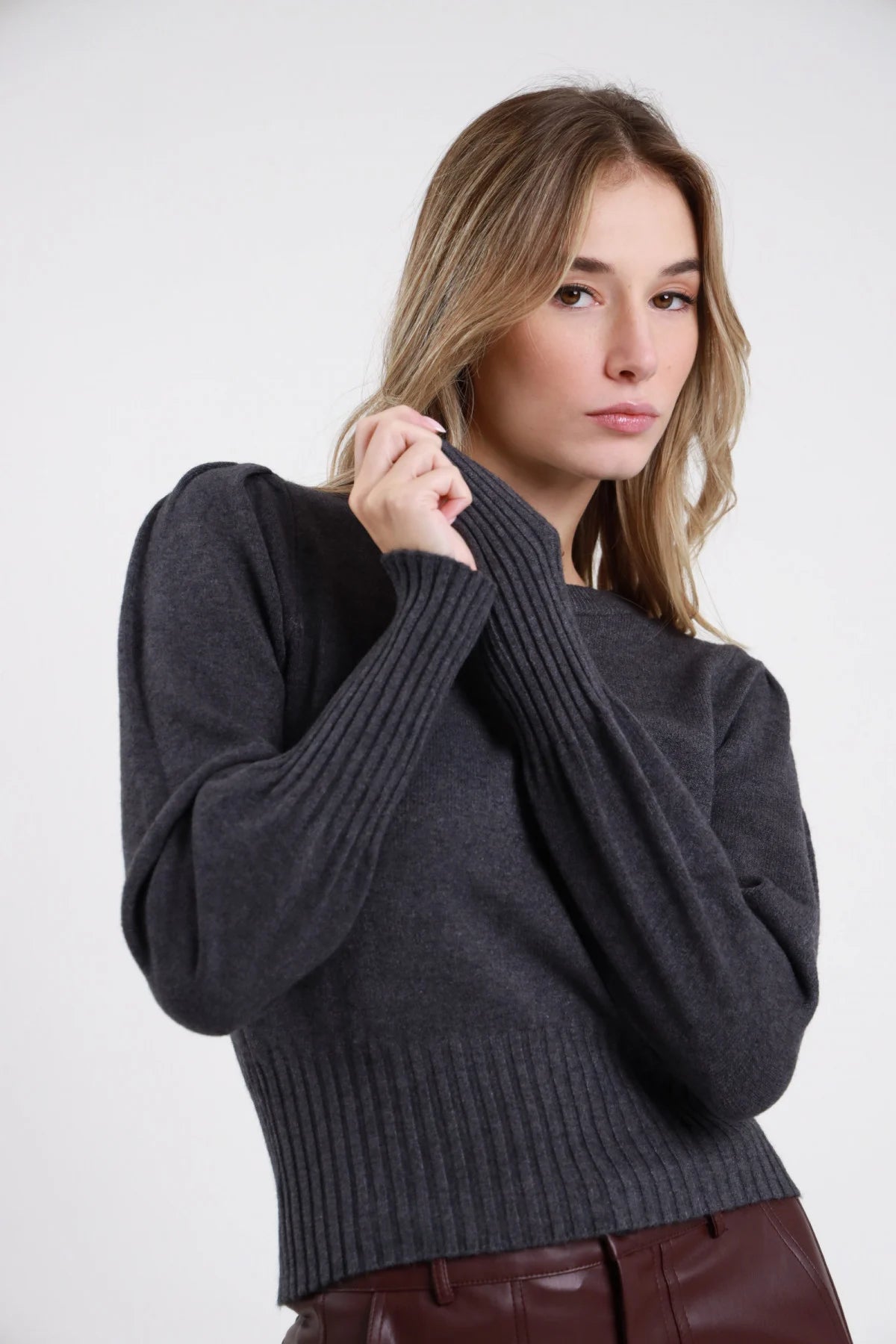Pullover maniche palloncino