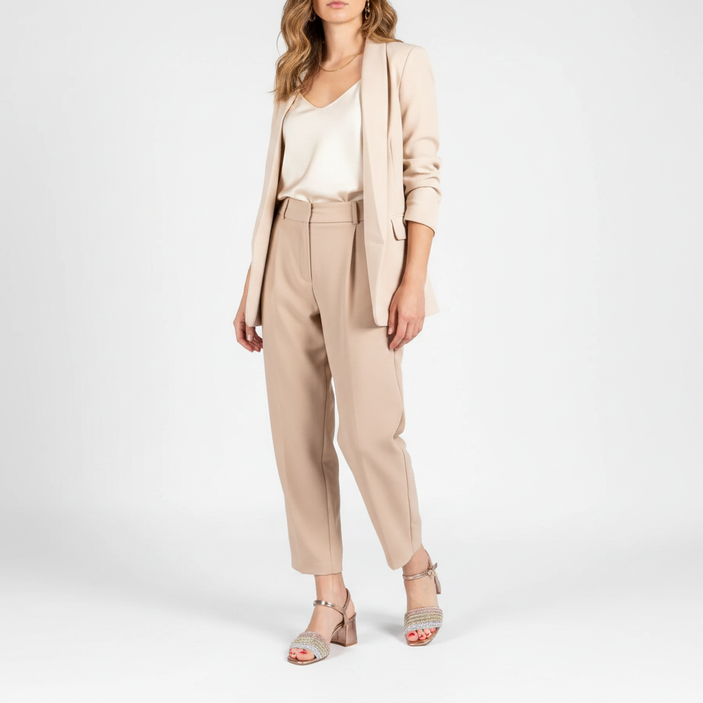 Sandali Tacco Mini Fasce Strass Rosaoro - indossato