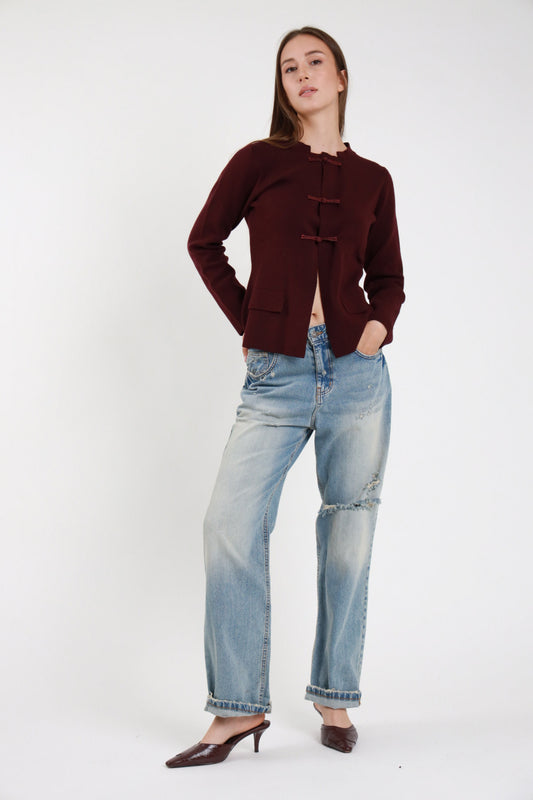 Jeans Sabbiato con Rotture