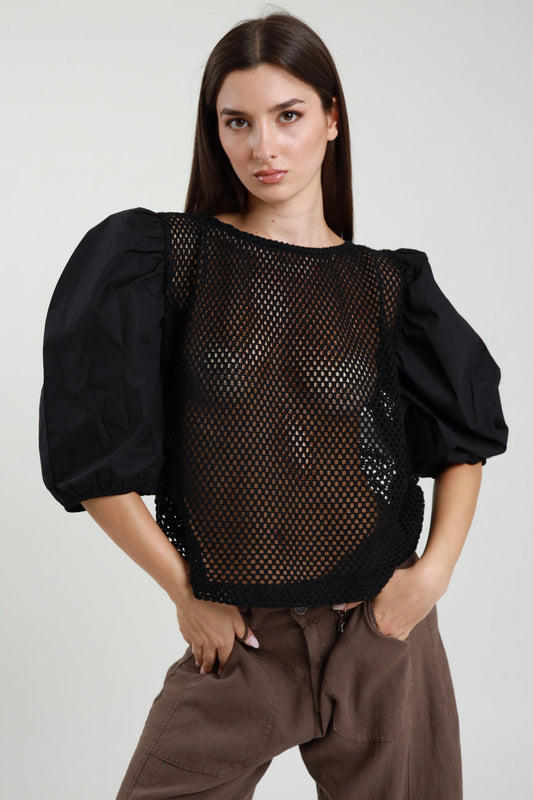 Maglia Rete Maniche Palloncino Susy Mix
