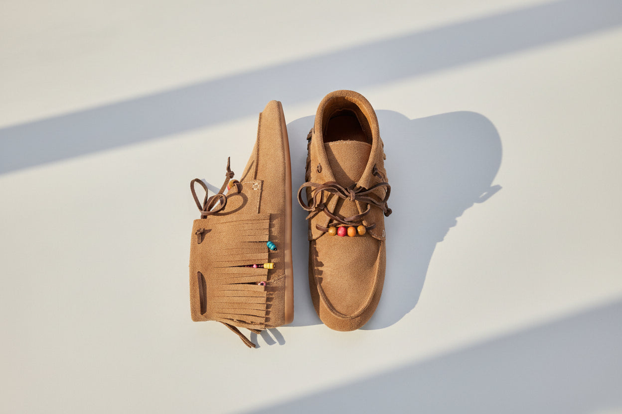 Scarpa Bassa In Camoscio