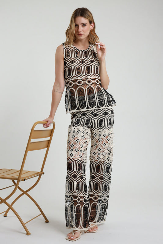 Pantaloni Crochet Susy Mix