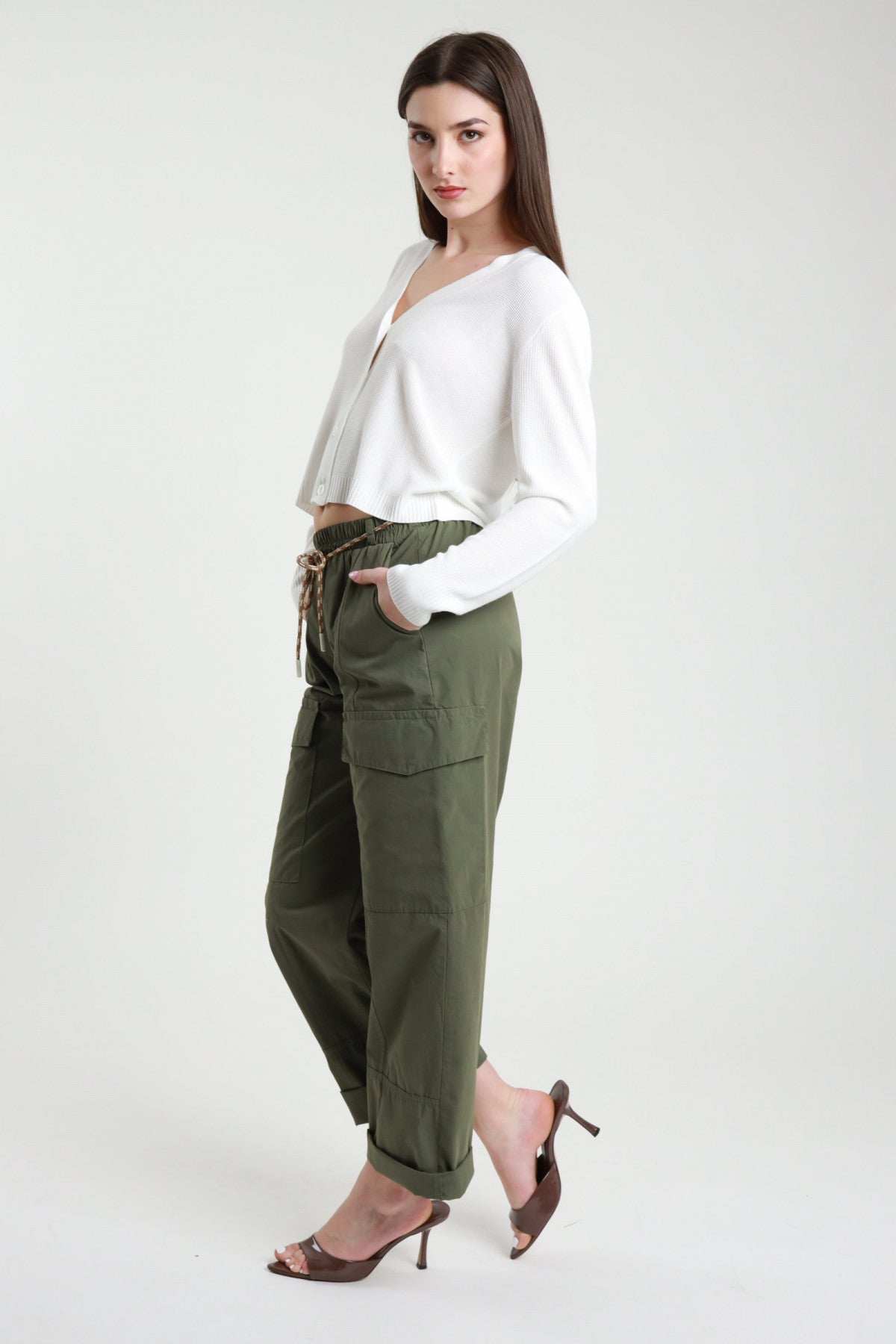 PANTALONE DRITTO CON CINTURA