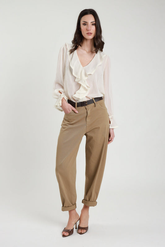 PANTALONE ''CUORICINO'' GABARDINA LEGGERA