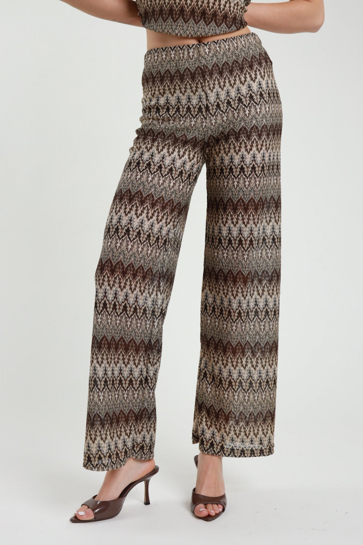 Pantalone Palazzo Fantasia Chevron – Susy Mix