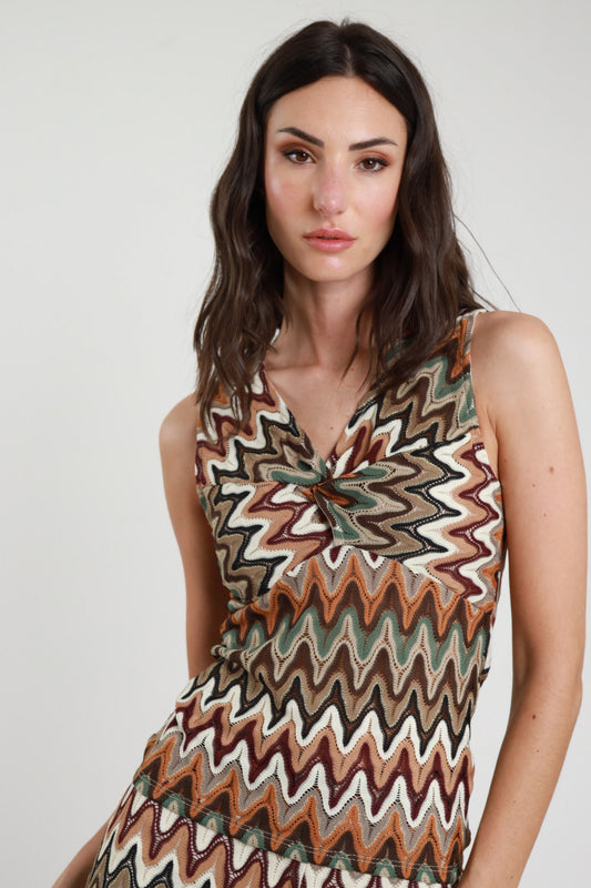 Top Nodo Zig Zag Multicolor