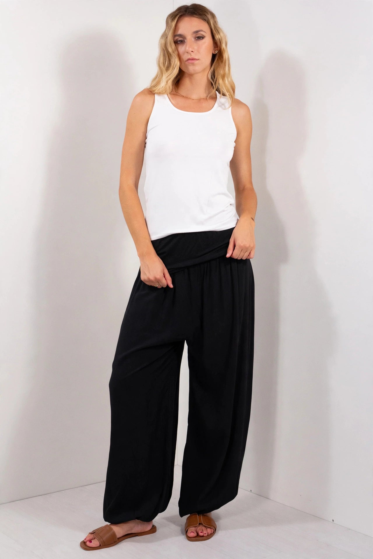 Pantalone Fascia Fondo Elastico – DUDA